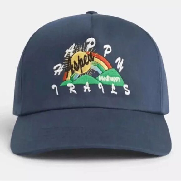 Madhappy Aspen Exclusive Aspen Trails Snapback Hat Navy - Picture 1 of 5